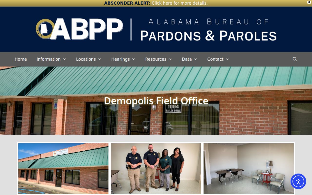 Marengo County probation and parole records field office