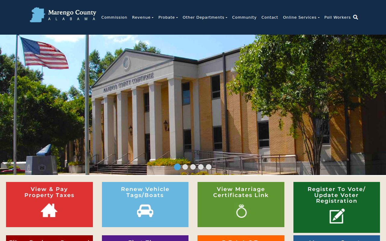 Marengo County criminal records government office page